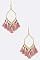 LEAF TASSEL EARRINGS