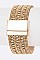 MAGNETIC CHAIN CRYSTAL CUFF