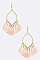 LEAF TASSEL EARRINGS
