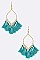 LEAF TASSEL EARRINGS