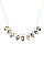 STYLISH ABALONE TEARDROP SHAPE FASHION METAL NECKLACE SET JY-KNEC104