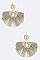 Stylish Large Filigree Accent Tassel Drop Earrings LAE6237