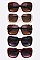 Pack of 12 Oversize Square Sunglasses Set