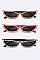 PACK OF 12 SKINNY CRYSTAL ACCENT SUNGLASSES SET
