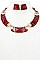GEO SHAPED LINK NECKLACE SET