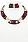 GEO SHAPED LINK NECKLACE SET