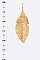 LEATHER CUTOUT DROP EARRING