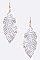 LEATHER CUTOUT DROP EARRING