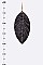 LEATHER EMBOSSED CUTOUT EARRING