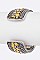 Elegant 2 Tone Hinged Bangle