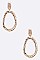 FASHION HAMMERED TEXTURE METAL EARRING
