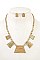 LINKED SCRATCH METAL NECKLACE