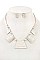 LINKED SCRATCH METAL NECKLACE