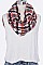 Pack of 12 Trendy Mix Plaid Infinity Scarf Set