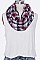 Pack of 12 Trendy Mix Plaid Infinity Scarf Set