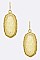 Classic Oval Druzy Stone Earrings LA-VE1549Z