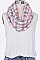 Pack of 12 Trendy Mix Plaid Infinity Scarf Set