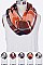 Pack of 12 Fashion Plaid Infinity Scarf Set
