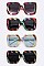 Pack of 12 Pieces Rainbow Glitter Iconic Square Sunglasses LA113-POP8300