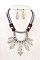ROPE & FRINGE METAL PENDANT NECKLACE SET