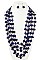 MULTI LAYERED WOOD STATEMENT NECKLACE SET