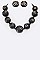 Stylish Wooden Beads Necklace Set