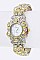 Stylish Crystal Flower Bangle Watch LA 05-2912TRY