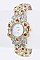Stylish Crystal Flower Bangle Watch LA 05-2912TRY