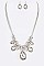 TEARDROP CRYSTAL PENDANT NECKLACE SET