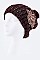 Stylish Beaded Lotus Fashion Knit Beanie LA-HT2984MF060