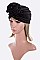 Pack of 12 Knotted Velour Glitter Turban Set