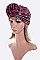 Pack of 12 Fashion Tribal Print Top Knot Turban Hat Set