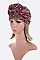 Pack of 12 Fashion Tribal Print Top Knot Turban Hat Set