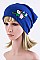 Stylish Flower Patch Fashion Beanie LA-EMH1023N