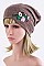 Stylish Flower Patch Fashion Beanie LA-EMH1023N