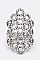 Elegant Crystal Circle Iconic Stretch Ring LARB2139