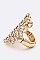 Elegant Crystal Circle Iconic Stretch Ring LARB2139