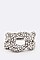 Crystal Studded Link Stretch Ring LARB2183