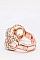 Crystal Studded Link Stretch Ring LARB2183