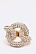 Elegant Crystal Knot Iconic Stretch Ring LARB2179