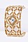 Stylish Rhombus Pattern Crystal Bangle Watch LA 05-BG433L38