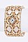 Stylish Rhombus Pattern Crystal Bangle Watch LA 05-BG433L38
