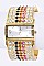 Stylish Pave Crystals Bangle Watch LA 05-BG433L32