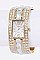 Fashion Women Bangle Watch Crystal Embellished LA134