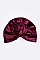 Pack of 12 Knotted Velour Glitter Turban Set