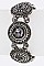 Posh Crystal Wheels Stretch Station Bracelet LA28-B2841