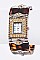 Resin Fashion Bangle Watch with Crystal Embellishments LABG774L17