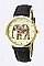 Chic Elephant Print Crystal Fashion Watch LA-2929
