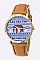 Chic Elephant Print Crystal Fashion Watch LA-2929