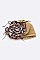 PACK OF 12 METALLIC PYTHON PRINTED FLOWER TURBAN HAT